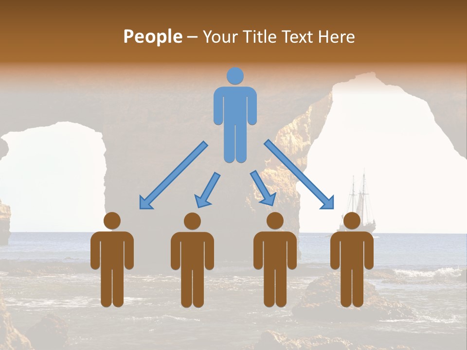 Calm Atlantic Grottos PowerPoint Template