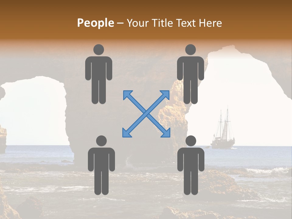 Calm Atlantic Grottos PowerPoint Template