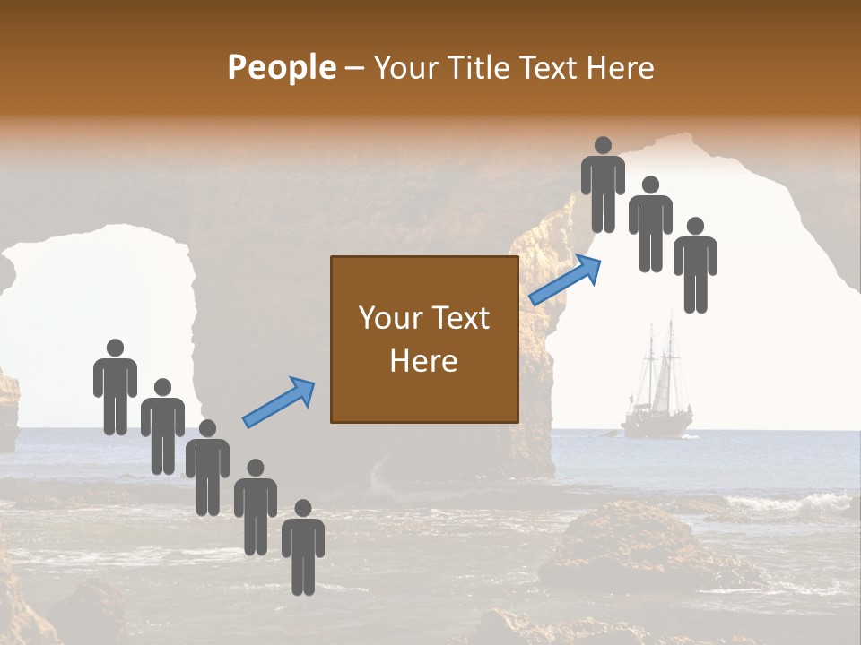 Calm Atlantic Grottos PowerPoint Template