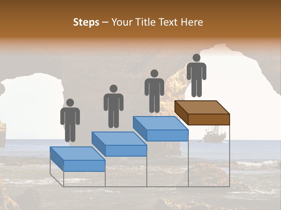 Calm Atlantic Grottos PowerPoint Template