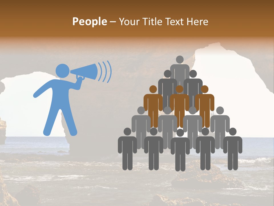 Calm Atlantic Grottos PowerPoint Template