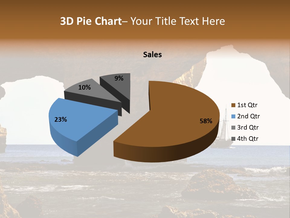 Calm Atlantic Grottos PowerPoint Template