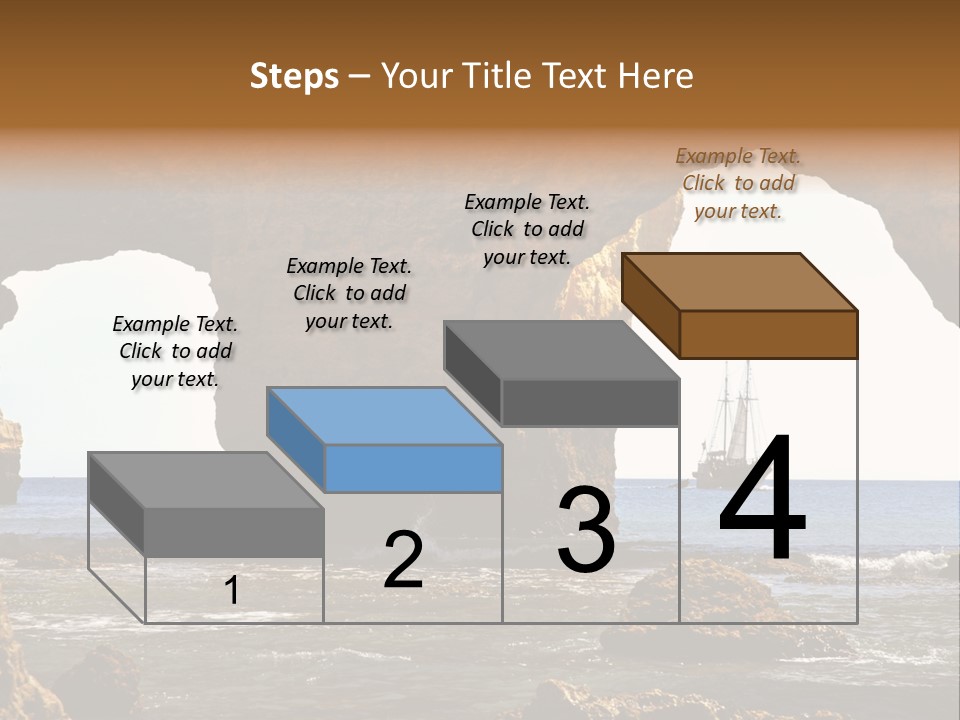 Calm Atlantic Grottos PowerPoint Template