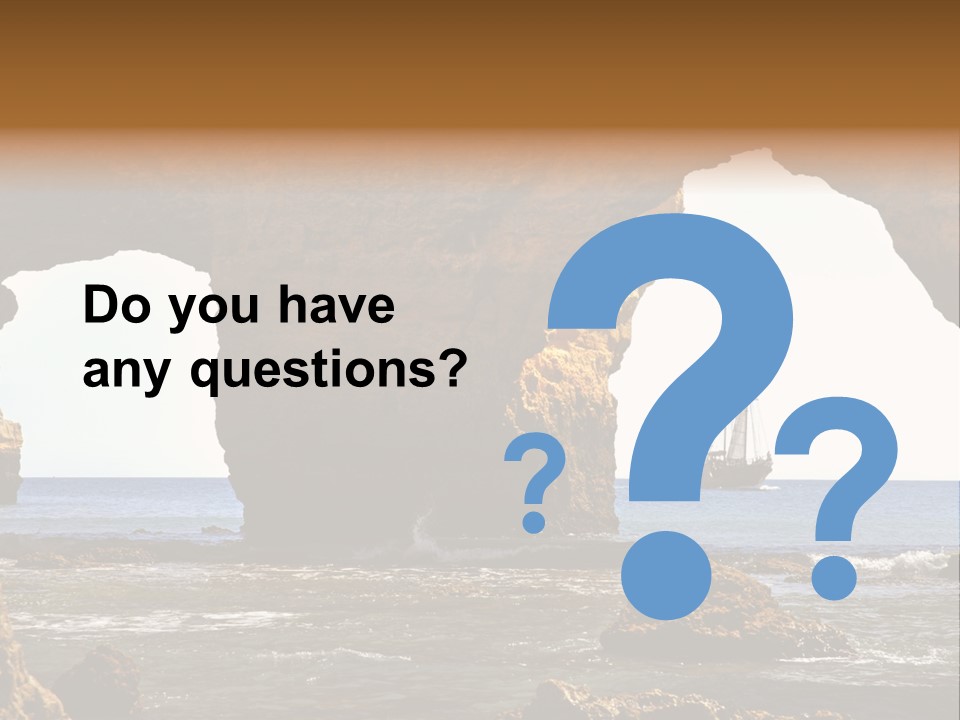 Calm Atlantic Grottos PowerPoint Template