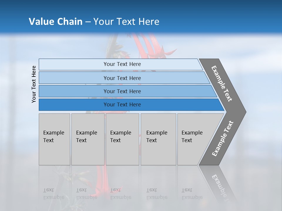 Flower Fire Ipomopsis Aggregata PowerPoint Template