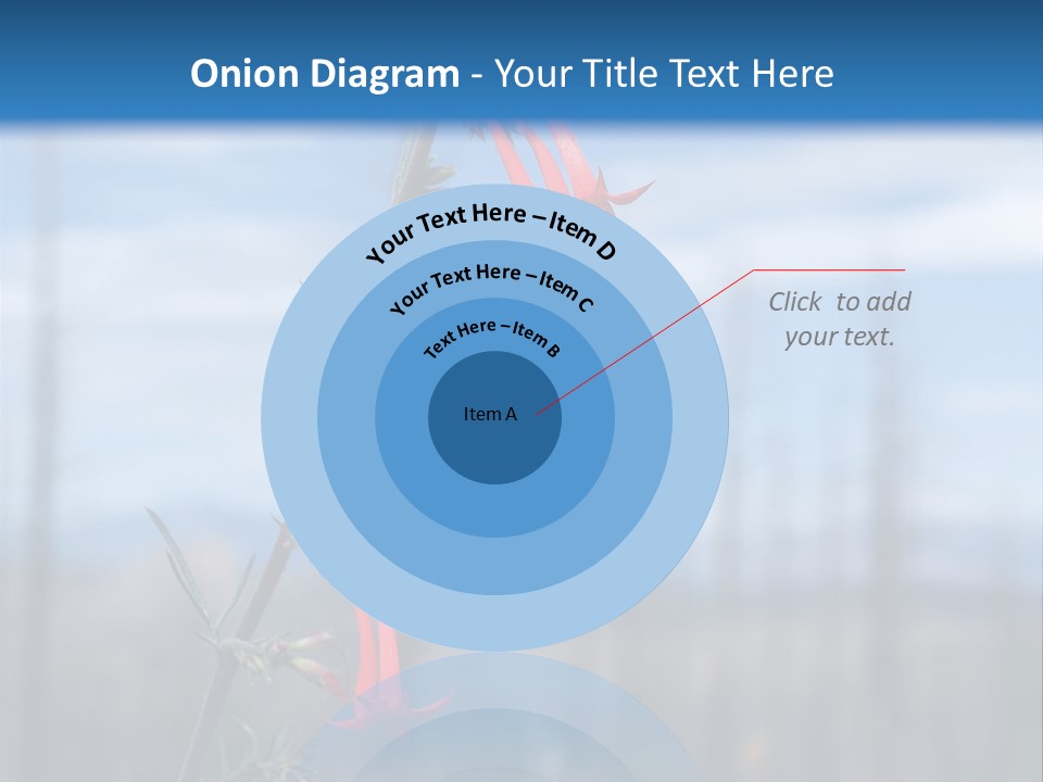 Flower Fire Ipomopsis Aggregata PowerPoint Template