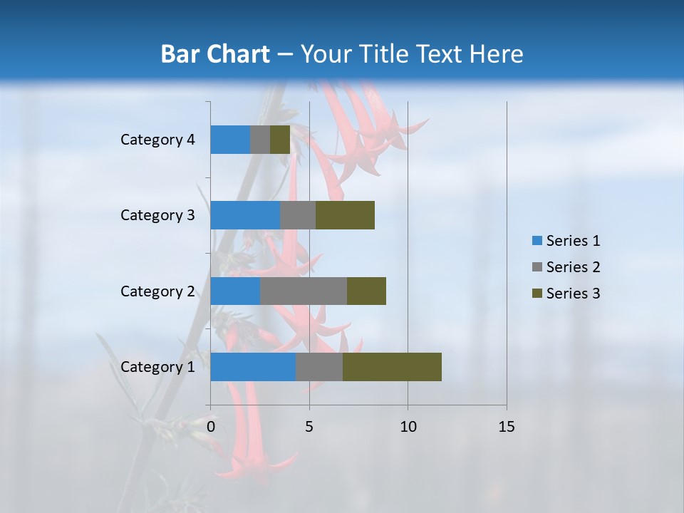 Flower Fire Ipomopsis Aggregata PowerPoint Template