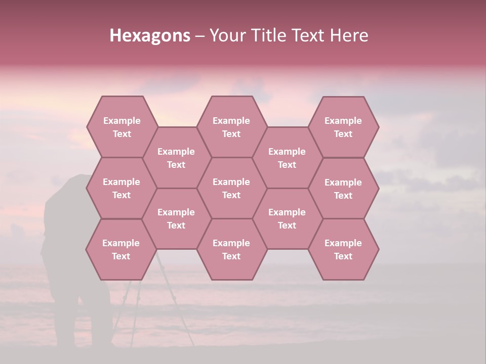 Sea Tripod Sunset PowerPoint Template