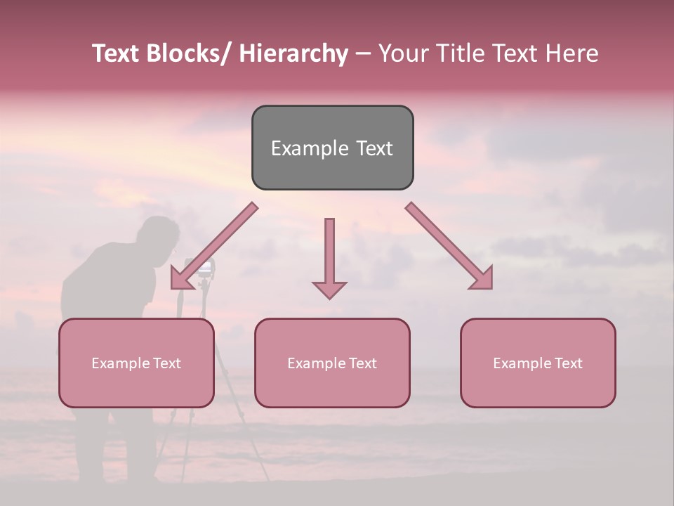 Sea Tripod Sunset PowerPoint Template