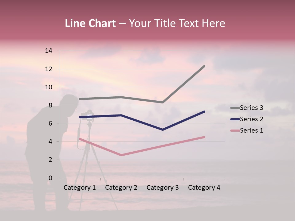 Sea Tripod Sunset PowerPoint Template