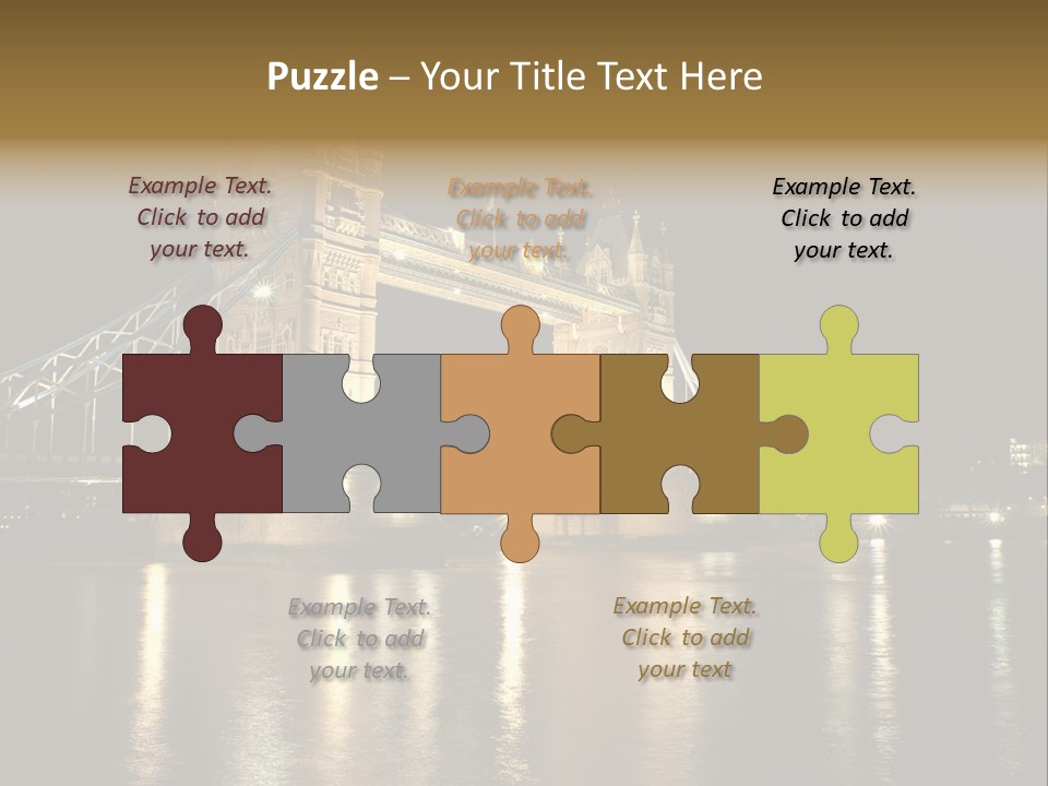 Capital Dark Lights PowerPoint Template