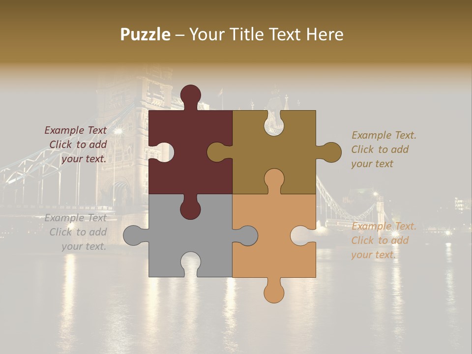 Capital Dark Lights PowerPoint Template