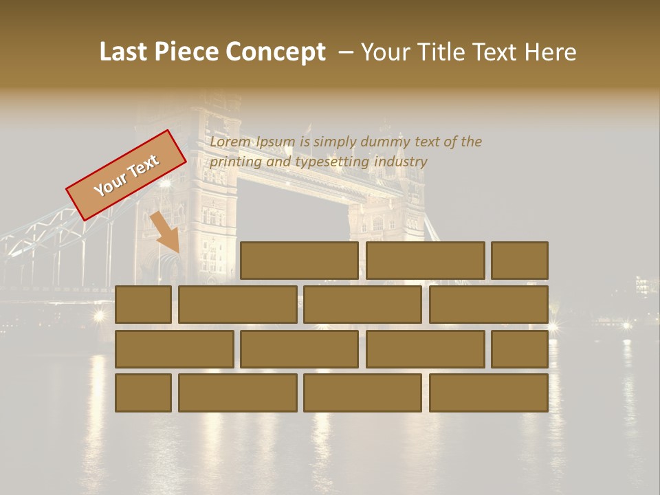 Capital Dark Lights PowerPoint Template
