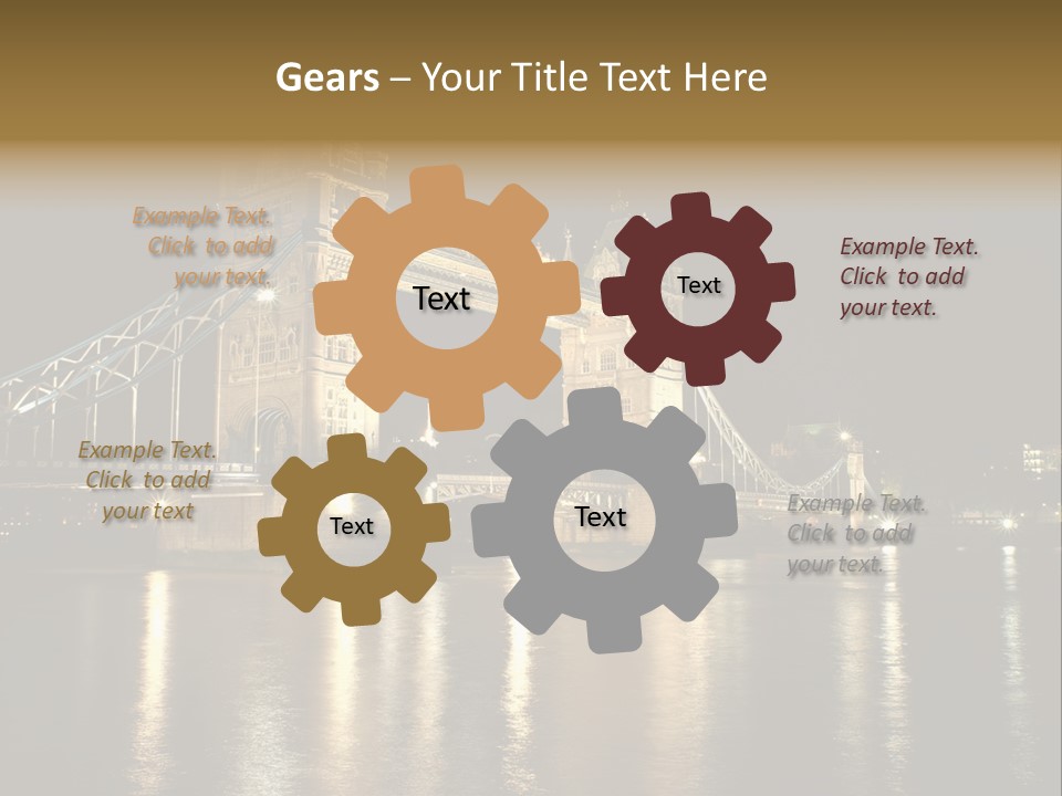 Capital Dark Lights PowerPoint Template