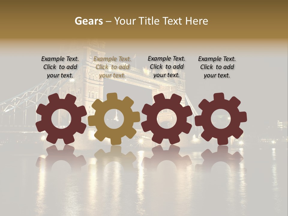 Capital Dark Lights PowerPoint Template