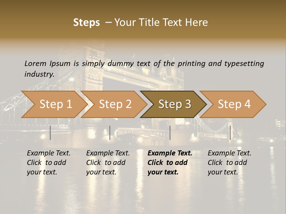 Capital Dark Lights PowerPoint Template