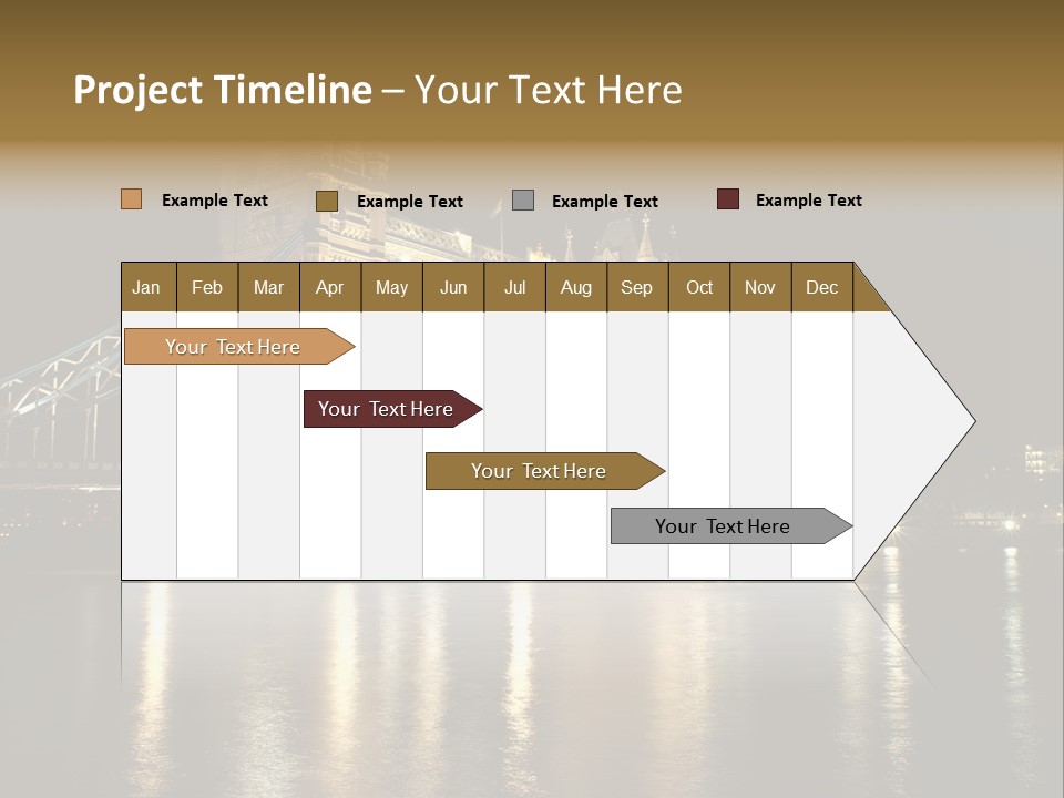 Capital Dark Lights PowerPoint Template