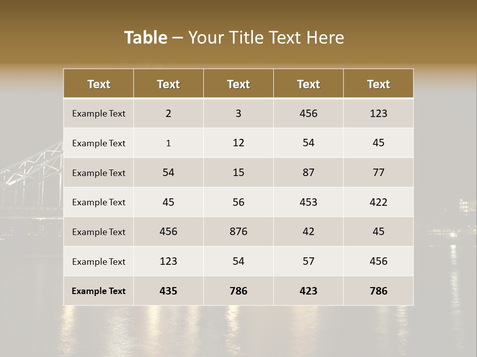 Capital Dark Lights PowerPoint Template