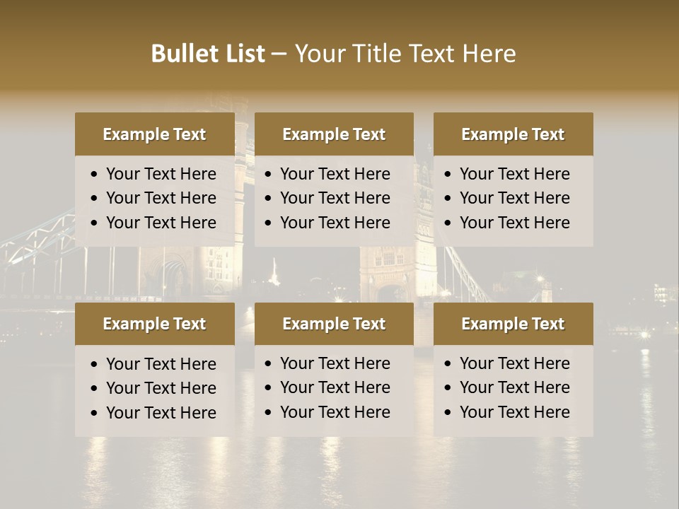 Capital Dark Lights PowerPoint Template