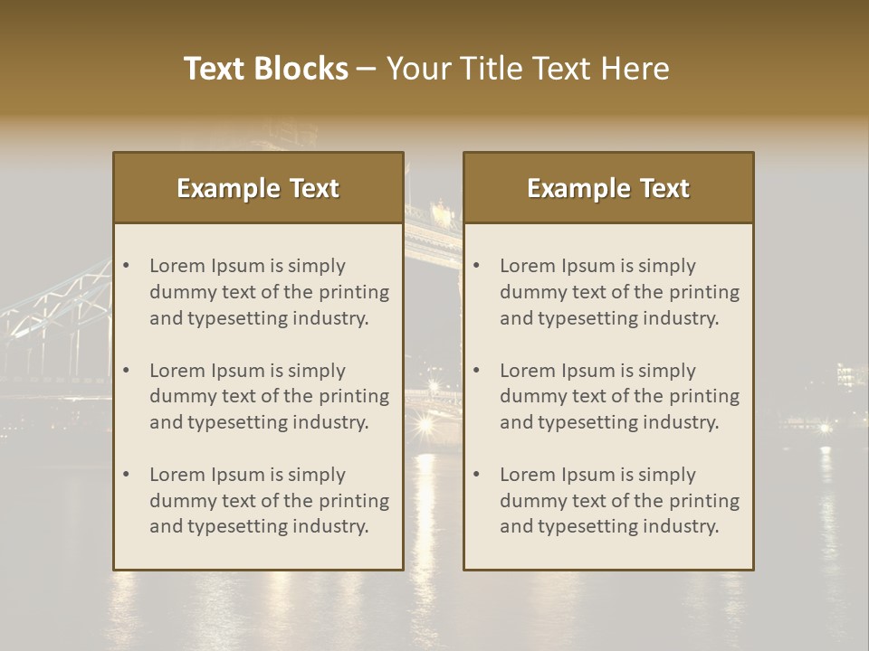 Capital Dark Lights PowerPoint Template
