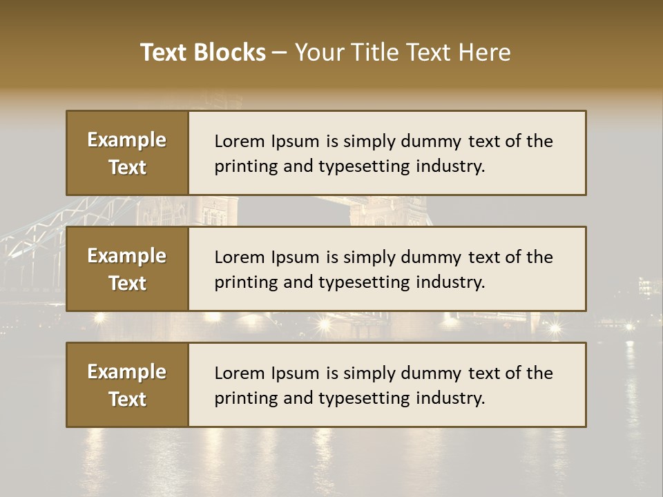 Capital Dark Lights PowerPoint Template