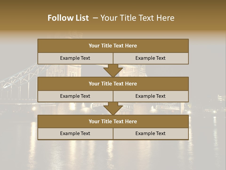 Capital Dark Lights PowerPoint Template