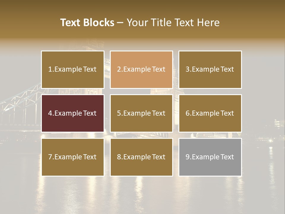 Capital Dark Lights PowerPoint Template