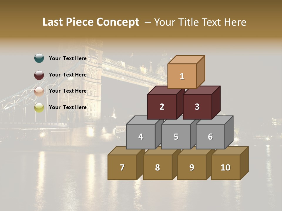 Capital Dark Lights PowerPoint Template