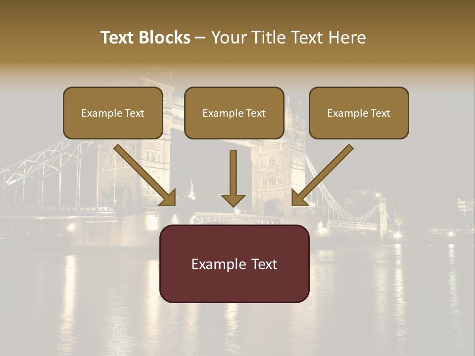 Capital Dark Lights PowerPoint Template