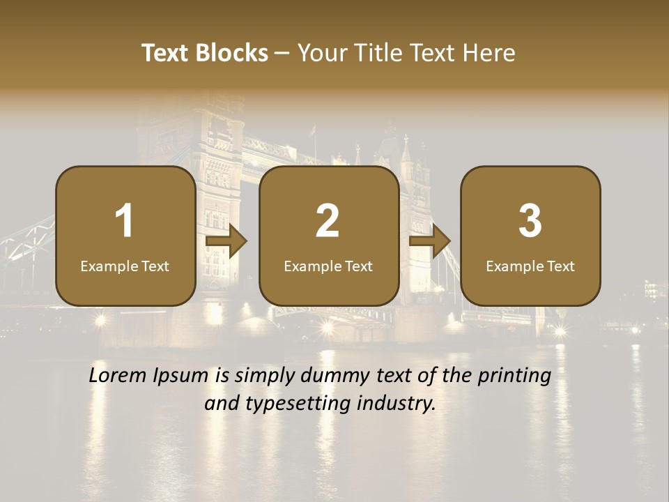 Capital Dark Lights PowerPoint Template