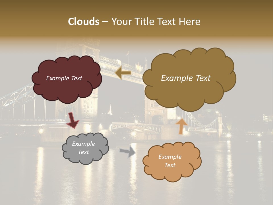 Capital Dark Lights PowerPoint Template