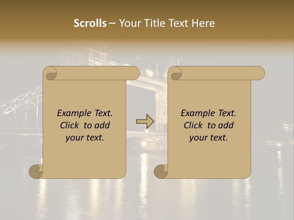 Capital Dark Lights PowerPoint Template