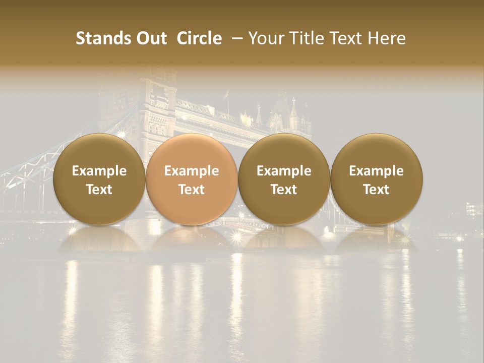 Capital Dark Lights PowerPoint Template