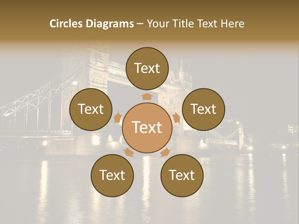 Capital Dark Lights PowerPoint Template