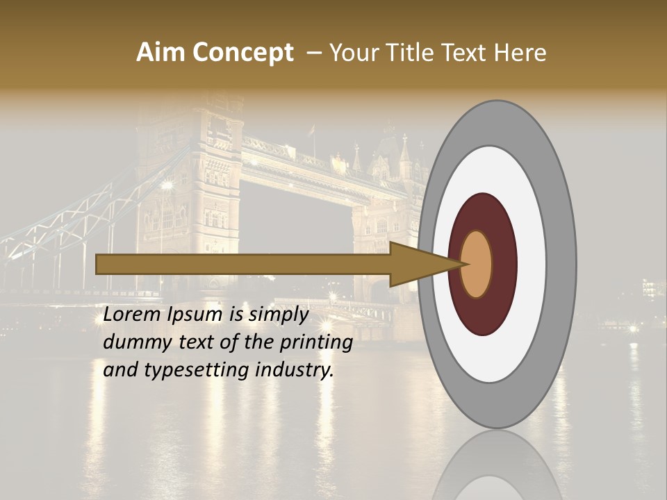 Capital Dark Lights PowerPoint Template