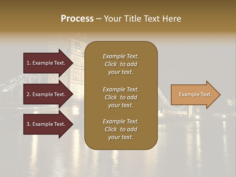 Capital Dark Lights PowerPoint Template