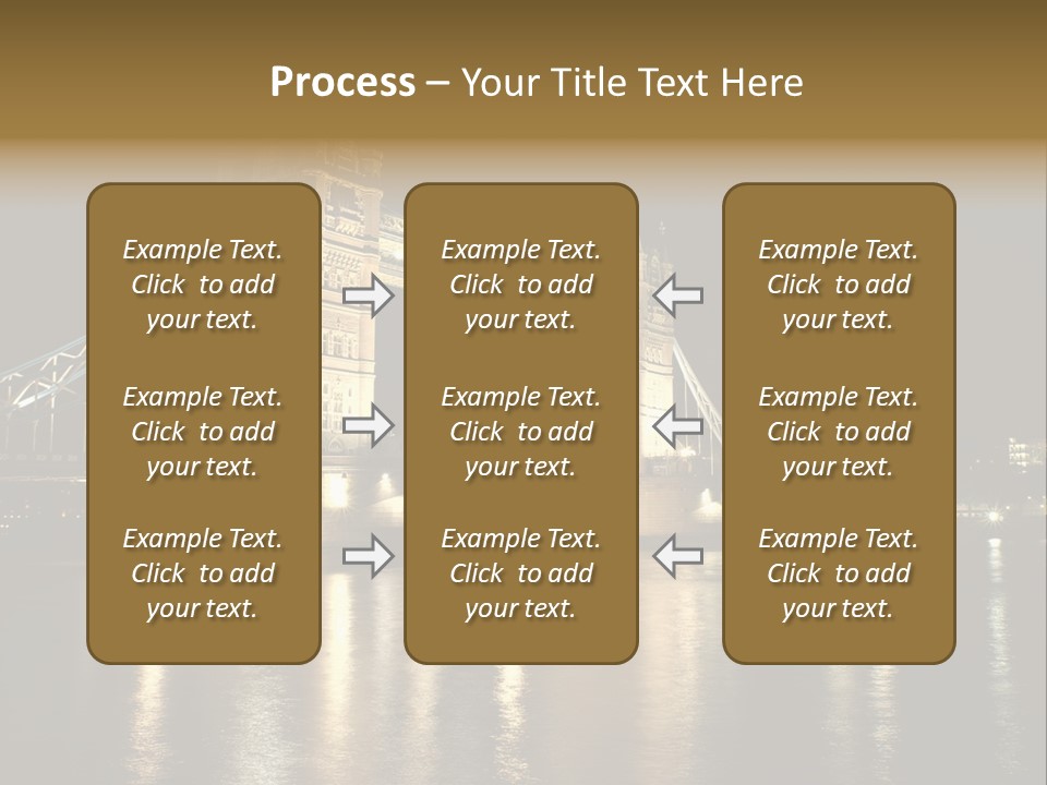 Capital Dark Lights PowerPoint Template