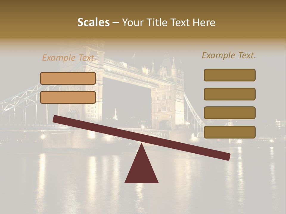 Capital Dark Lights PowerPoint Template