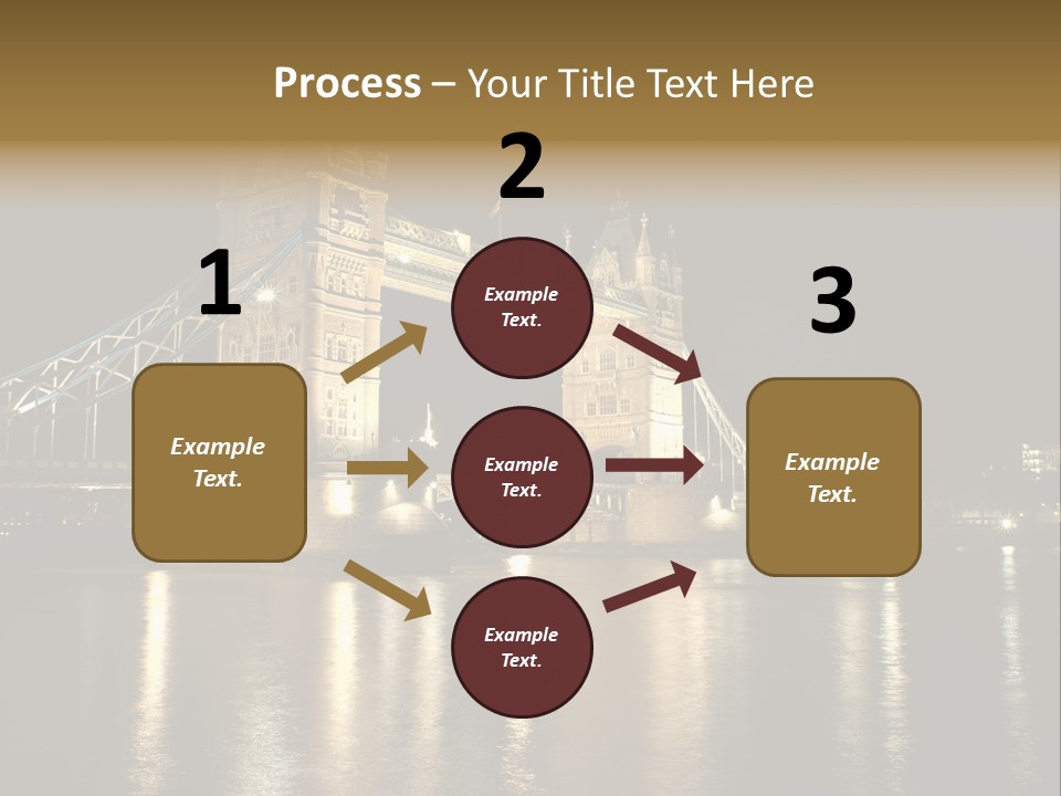 Capital Dark Lights PowerPoint Template