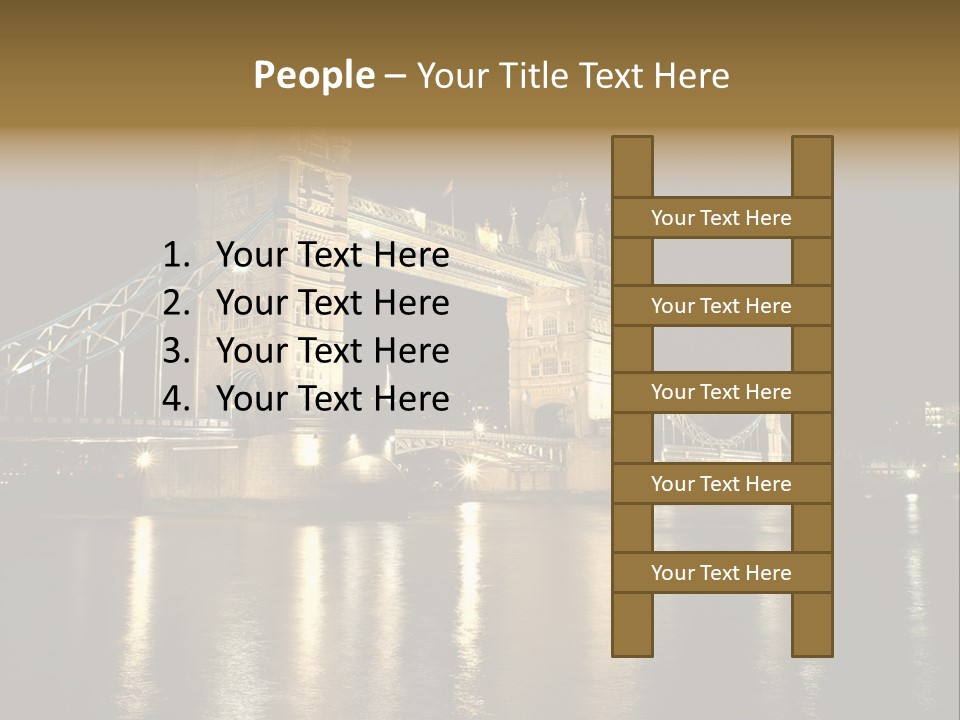 Capital Dark Lights PowerPoint Template