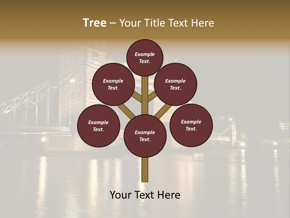 Capital Dark Lights PowerPoint Template