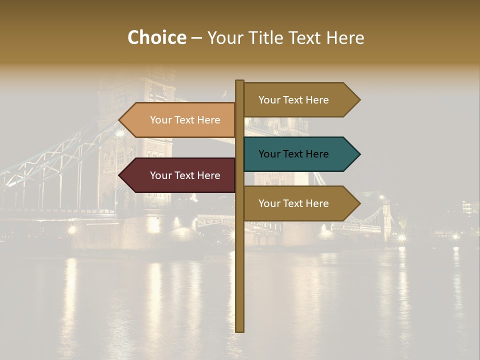 Capital Dark Lights PowerPoint Template