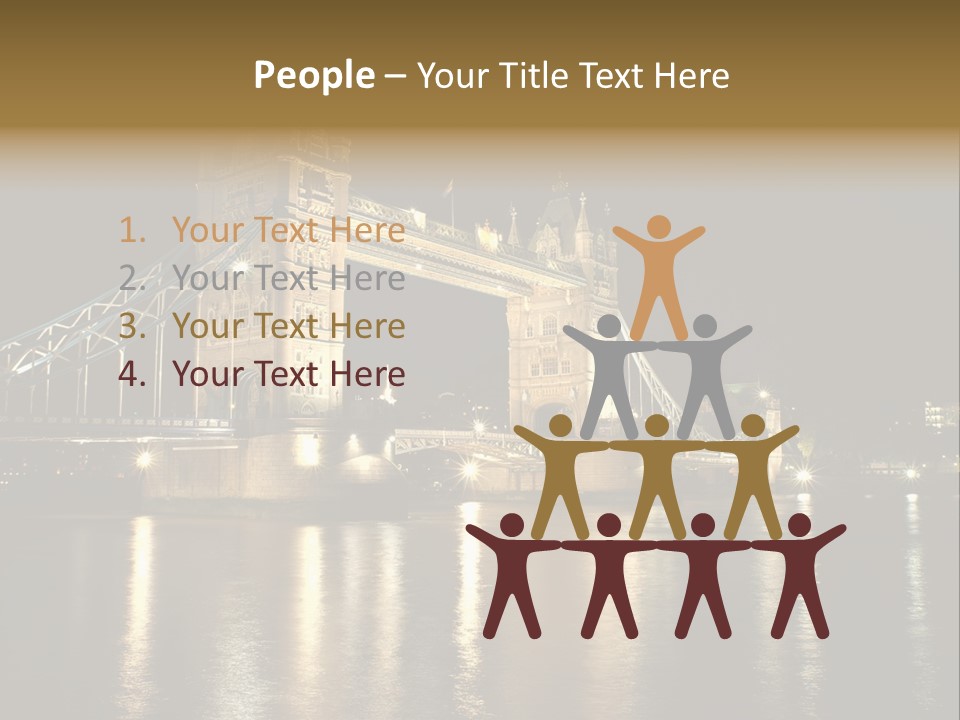 Capital Dark Lights PowerPoint Template