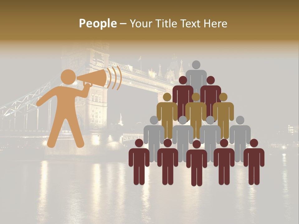 Capital Dark Lights PowerPoint Template