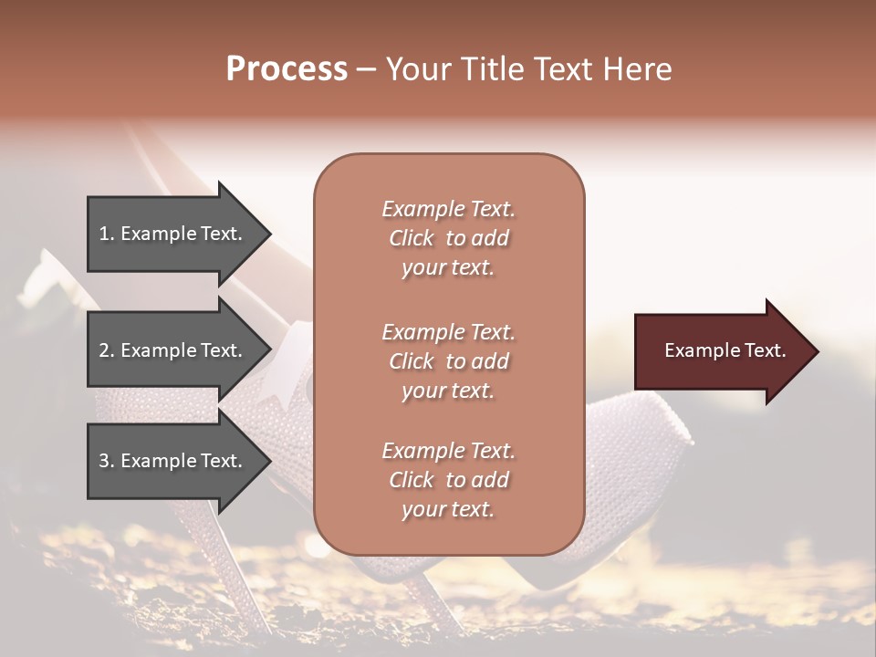 A Woman's High Heeled Shoe With A Pink Bow PowerPoint Template