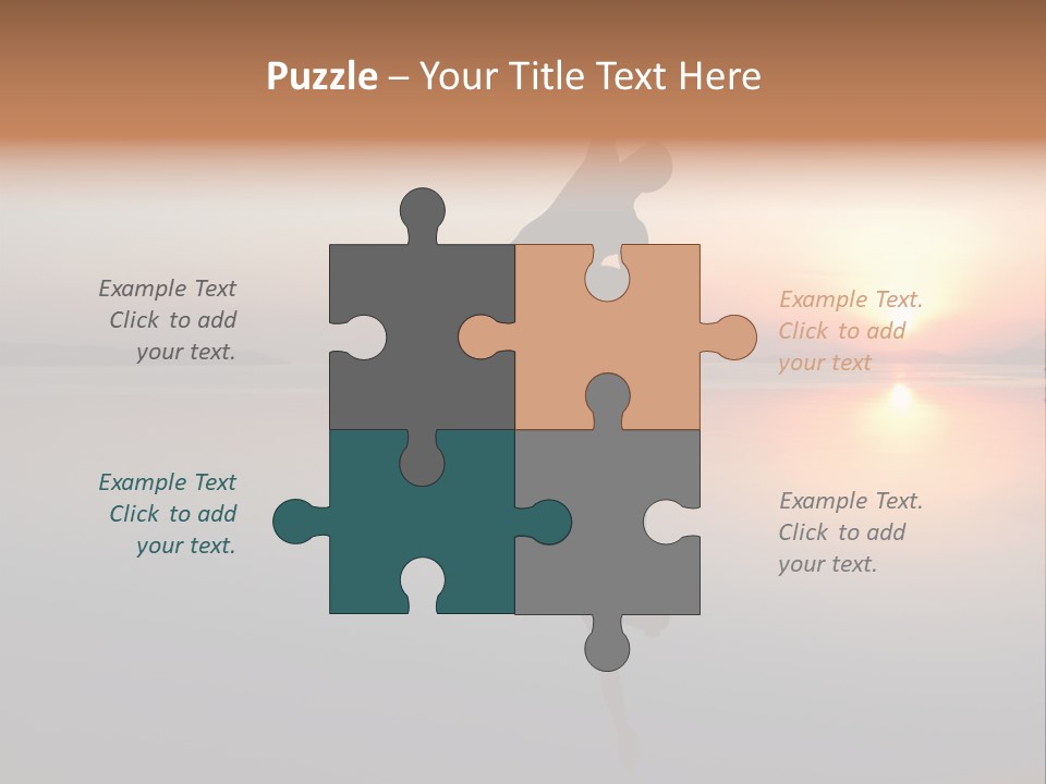 A Person Doing A Yoga Pose In Front Of A Sunset PowerPoint Template