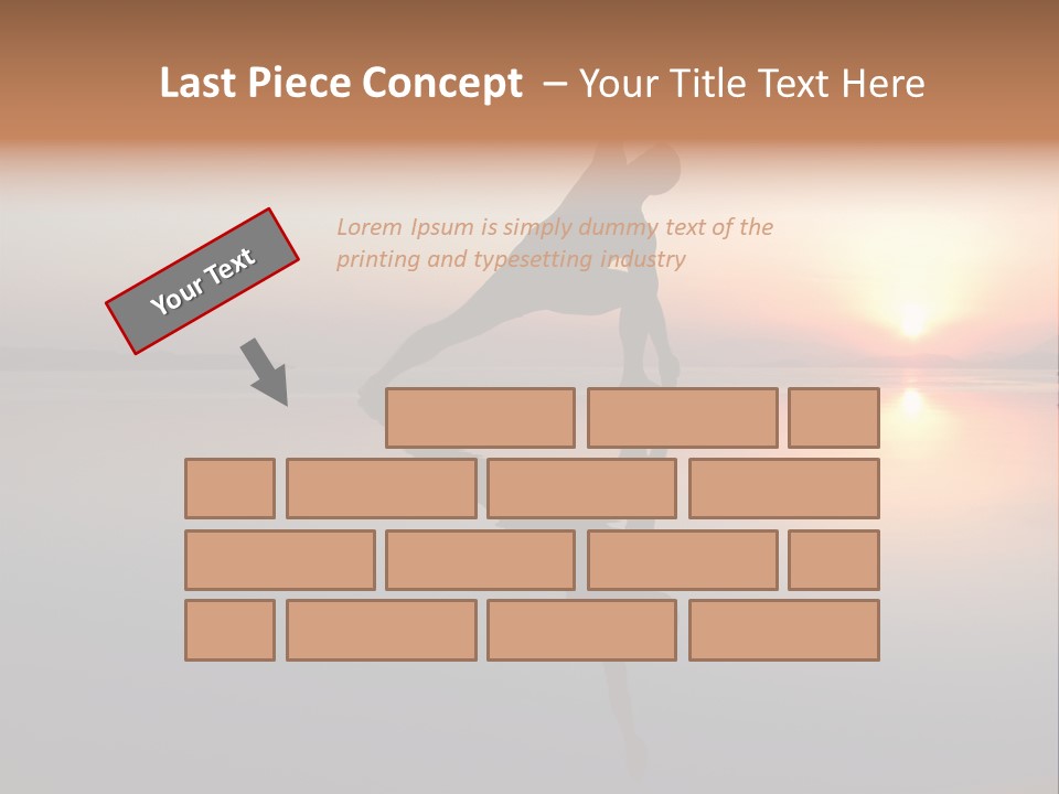 A Person Doing A Yoga Pose In Front Of A Sunset PowerPoint Template