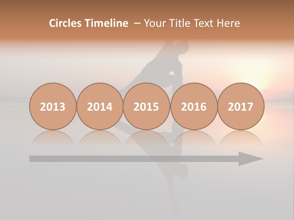 A Person Doing A Yoga Pose In Front Of A Sunset PowerPoint Template