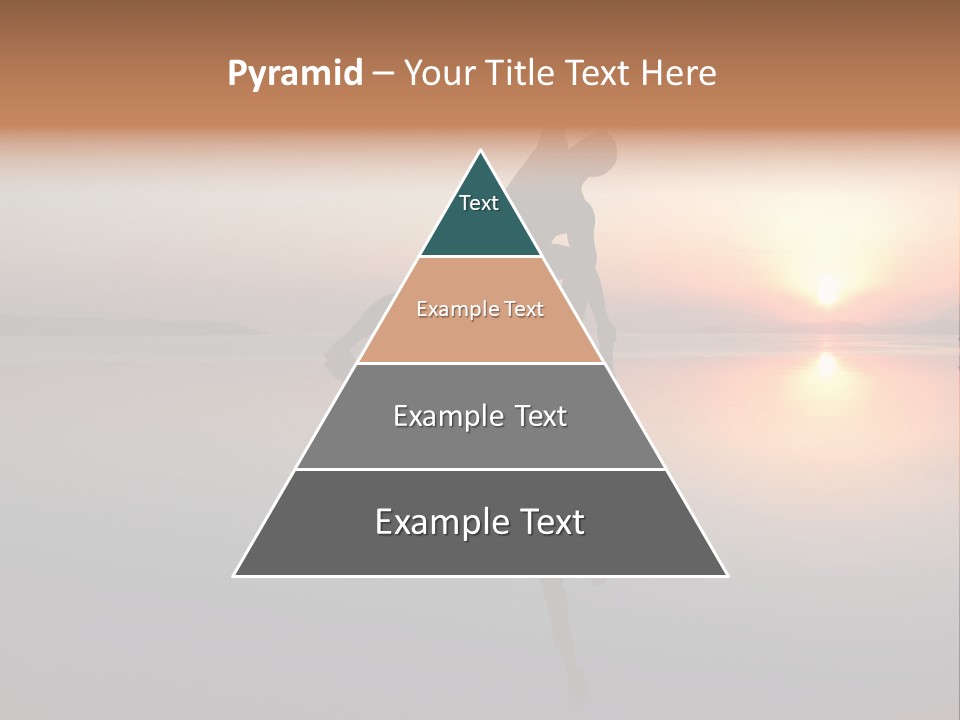 A Person Doing A Yoga Pose In Front Of A Sunset PowerPoint Template