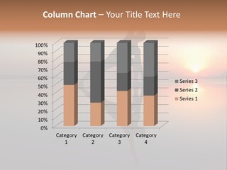 A Person Doing A Yoga Pose In Front Of A Sunset PowerPoint Template